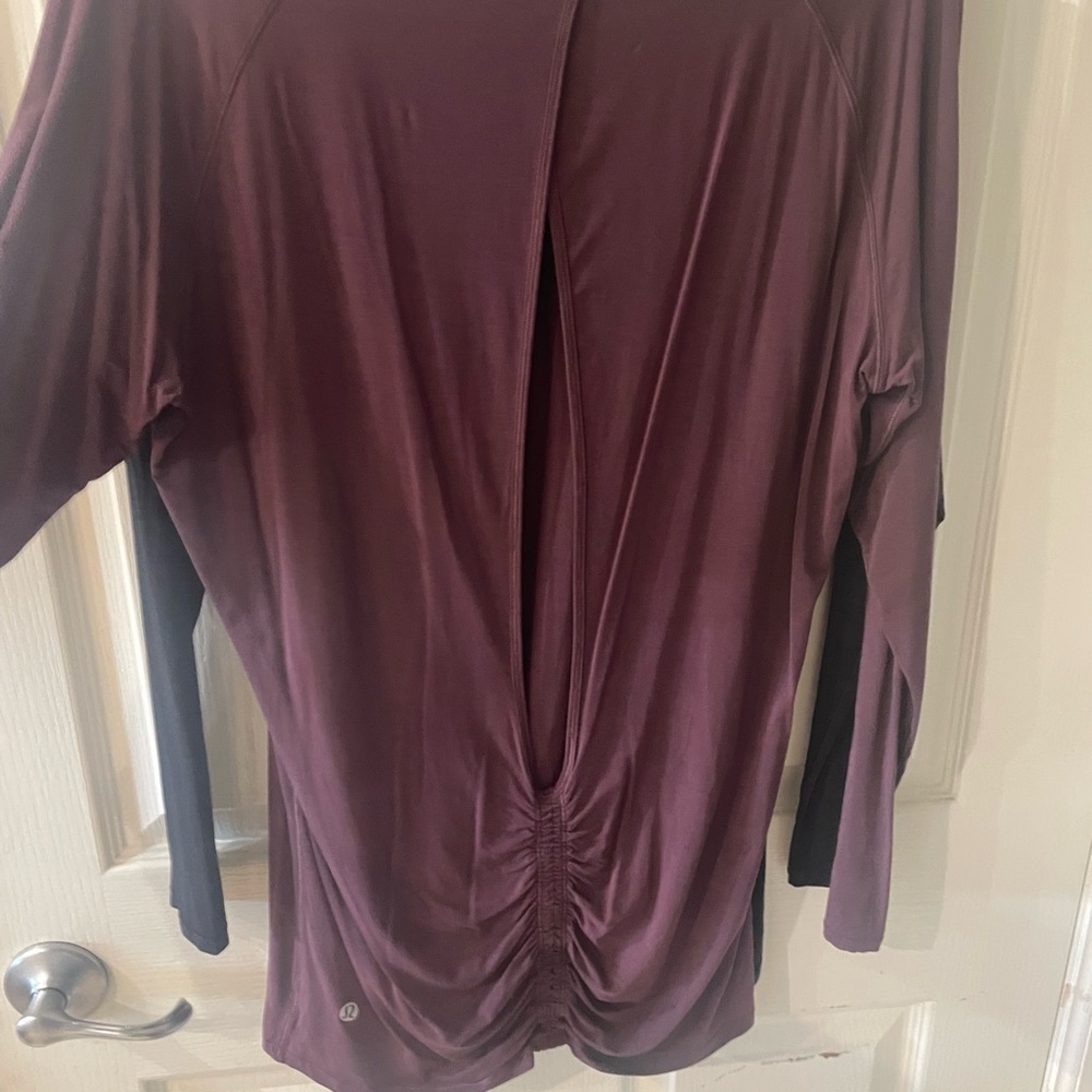 Lululemon open back LS top